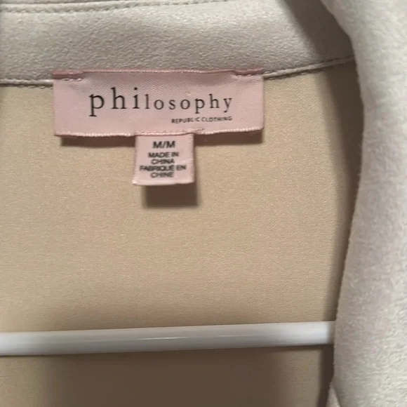 Philosophy Cream suede Jacket - Picture 4 of 5
